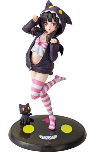 KonoSuba Megumin Chomusuke CAworks Hood☆Look 1/7 Scale Figure, 4-Item Set - KADOKAWA