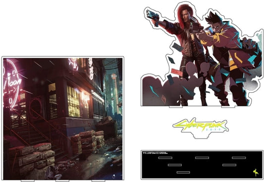 Cyberpunk: Edgerunners V & David Gunfight Tobisuta Acrylic Stand - Union Creative (Pre-owned)