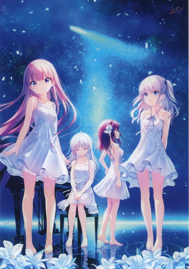 Angel Beats! Heroine Collaboration Illustration A4 Acrylic Stand (Pre-owned)