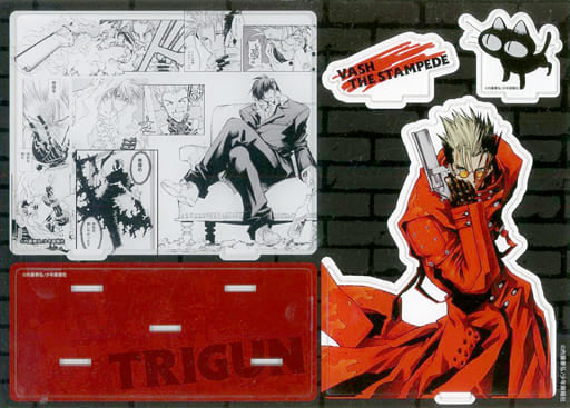 Trigun Vash the Stampede Acrylic Stand Memorable Scene Anime-ito Set Bonus, Pre-owned