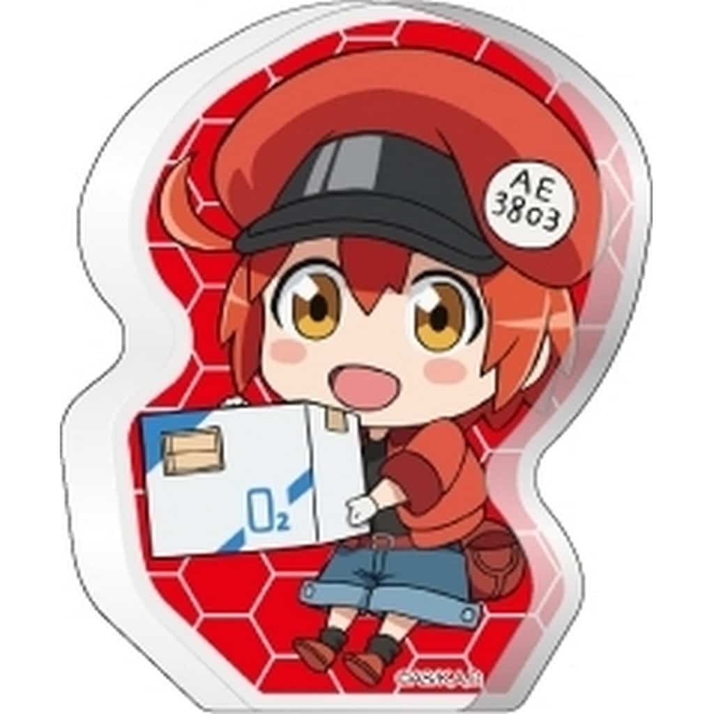 Red Blood Cell Cells at Work! Die-Cut Mini Acrylic Block Acrylic Goods (Used)