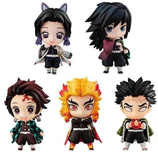 Demon Slayer: Kimetsu no Yaiba Tanjiro Kamado Mascot Set A (5 Mascots + 5 Stands) - MegaHouse