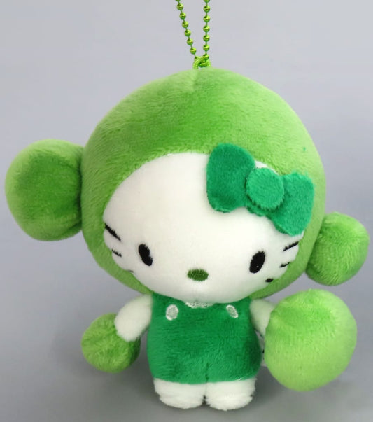 Hello Kitty (Ohige Mawari) Mascot Keychain Sanrio EXPO 2025 Osaka Kansai Expo Hello Kitty x Algae Keychain - Used