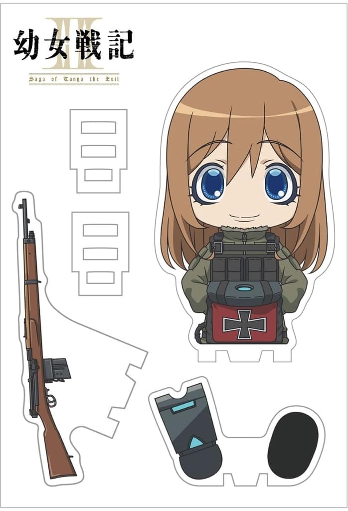 Saga of Tanya the Evil Visha Suwatte Mascot! Acrylic Stand - Groove Garage