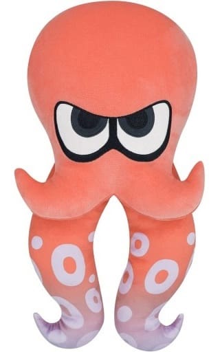 Splatoon Octopus Red ALL STAR COLLECTION M Size Plush - Sanei Boeki