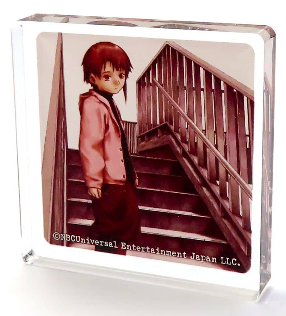 Serial Experiments Lain Lain Iwakura WEIRD Exhibition Trading Mini Acrylic Block - ANIQUE
