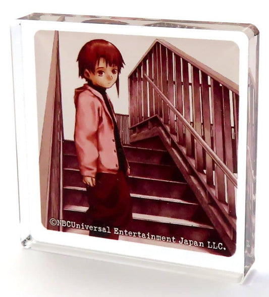 Serial Experiments Lain Lain Iwakura WEIRD Exhibition Trading Mini Acrylic Block - ANIQUE