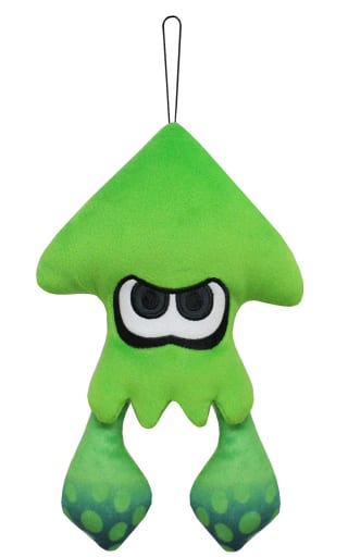 Splatoon Squid Neon Green ALL STAR COLLECTION S Size Plush - Sanei Boeki