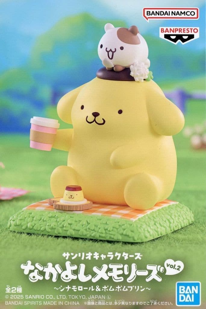 Pompompurin Cinnamoroll Sanrio Characters Nakayoshi Memories vol.2 Figure - Banpresto