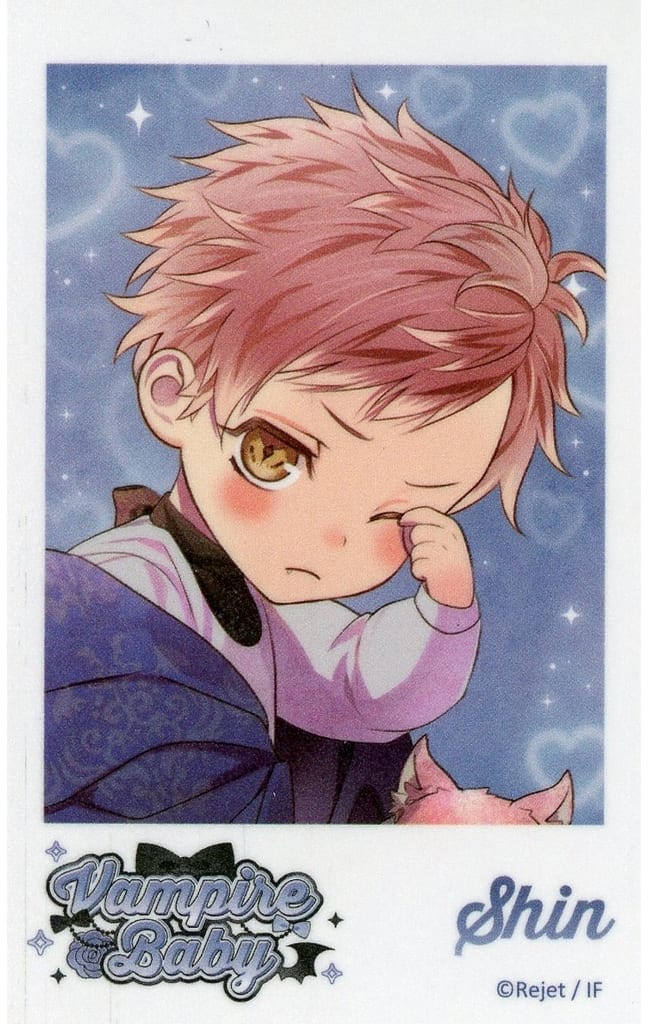 Diabolik Lovers Shin Tsukinami Vampire Baby Polaroid-Style Glitter Card Rejet