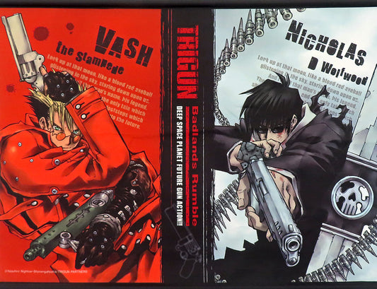 Trigun Vash the Stampede & Nicholas D. Wolfwood Tapestry Badlands Rumble Movie - Movic (Pre-owned)