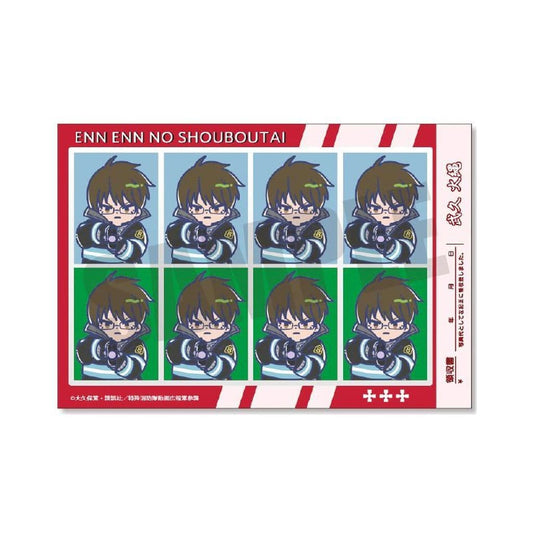 Fire Force Takehisa Hinawa Retopop Photo ID-Style Sticker