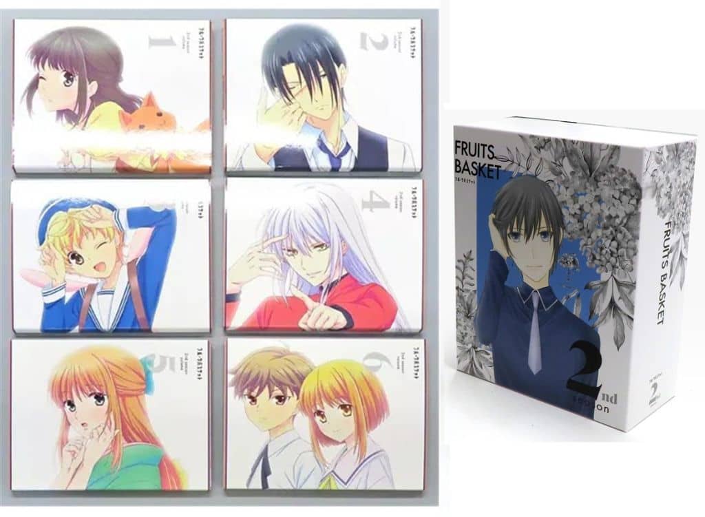 Fruits Basket 2nd Season 6-Volume Anime Video Set (Animate Storage Box Bonus)