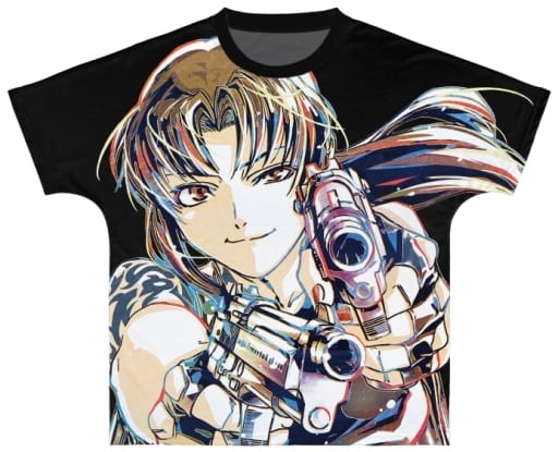 Black Lagoon Revy Ani-Art Full Graphic T-Shirt - Arma Bianca