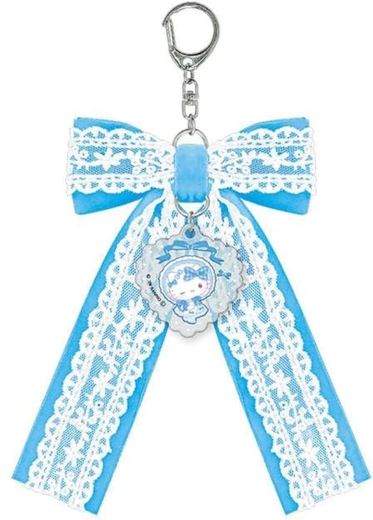 Sanrio Hello Kitty Light Blue Big Ribbon Keychain Sanrio Characters Keychain - CRUX