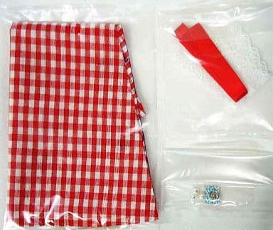 Marmalade Boy Checked Long Dress Hand-Sewing Dress Fabric Set Doll Accessory (Pre-owned) Bandai