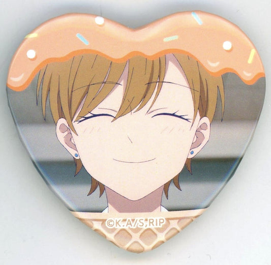 The Ramparts of Ice Miki Azumi Face Heart-Shaped Character Badge Collection Can Badge - Movic