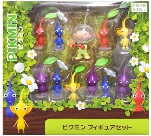 Pikmin Figure Set with Olimar (11 Pieces) - Sanei Boeki