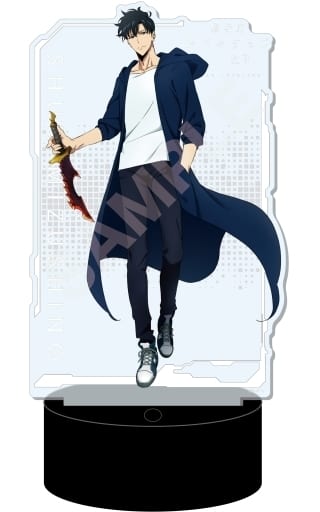 Solo Leveling Sung Jin-woo LED Big Acrylic Stand Pre-owned - CS.FRONT