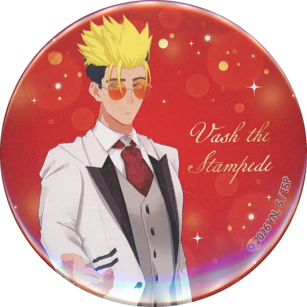 Trigun Vash the Stampede Can Badge 07 Original Illustration (Upper Body) - A3 (Pre-owned)