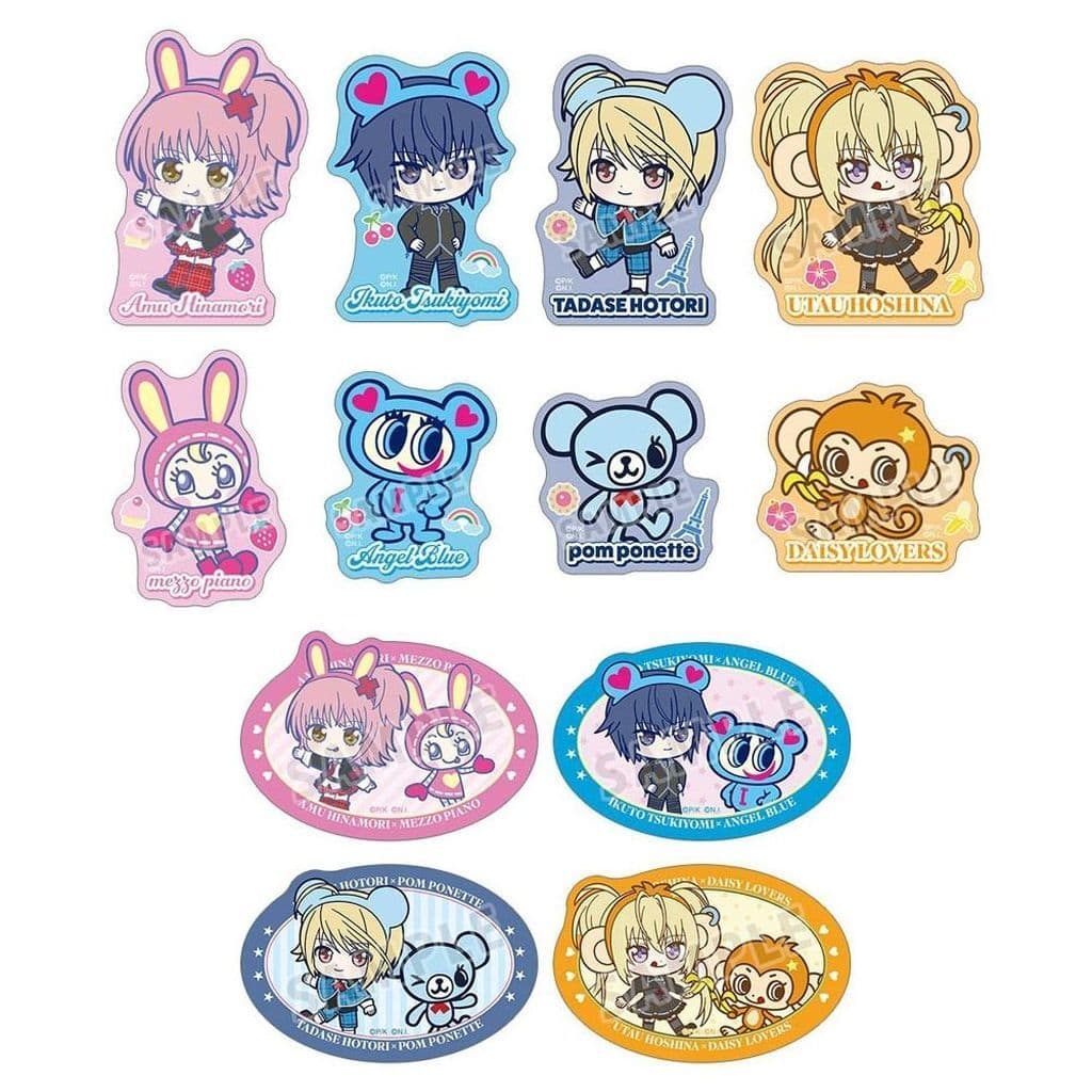 Shugo Chara! Naruminya Characters Collab Trading Chibi Chara Die-Cut Sticker Vol. Single Blind Box Sticker - Arma Bianca