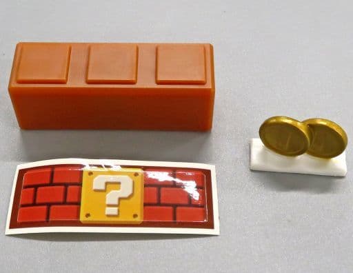 Super Mario - Mario - Expanding Mario World 2-Chain Coin & 3-Chain Block B Capsule Toy