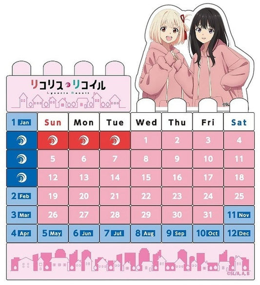 Lycoris Recoil Block Calendar Matching Hoodie ver. Chisato Nishiki & Takina Inoue (Pre-owned) - Culture Entertainment