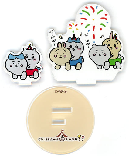 Chiikawa Hachiware Usagi Layered Acrylic Stand Chiikawa Nan ka Chiisakute Kawaii Yatsu - Used