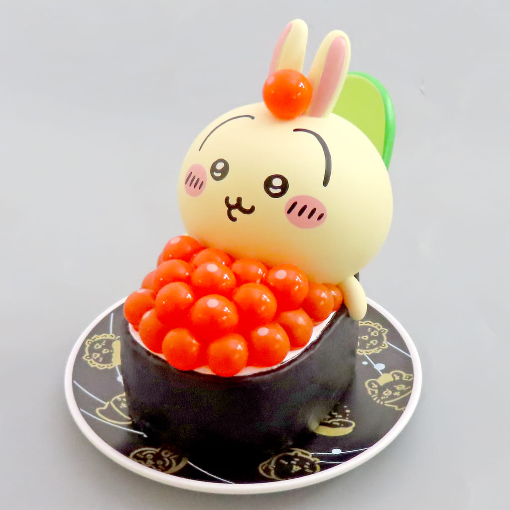 Chiikawa Usagi Trading Figure Collection Chiikawa Sushi Series Figure - Gray Parker Service (Pre-owned)