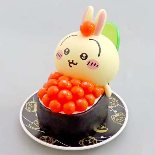 Chiikawa Usagi Trading Figure Collection Chiikawa Sushi Series Figure - Gray Parker Service (Pre-owned)
