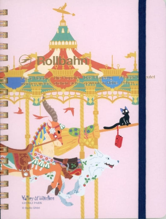Studio Ghibli Merry-Go-Round Rollbahn Pocket Memo Notebook L Ghibli Park Exclusive (Pre-owned)
