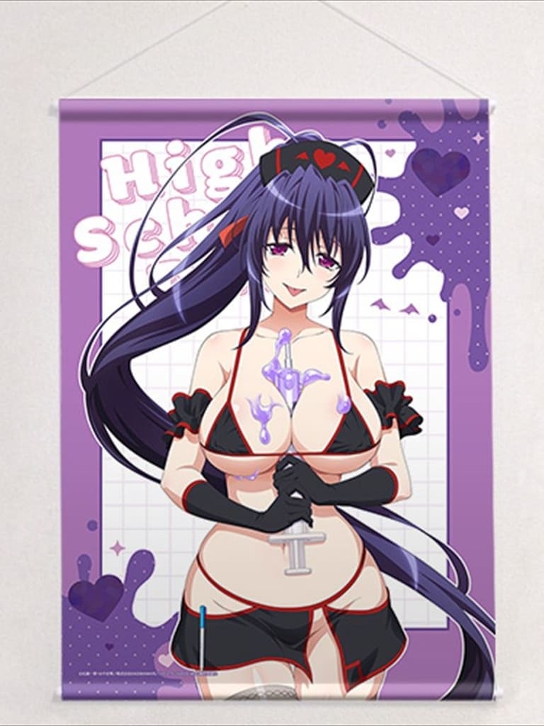 High School DxD Akeno Himejima (Black Nurse) B2 Tapestry - Key-th