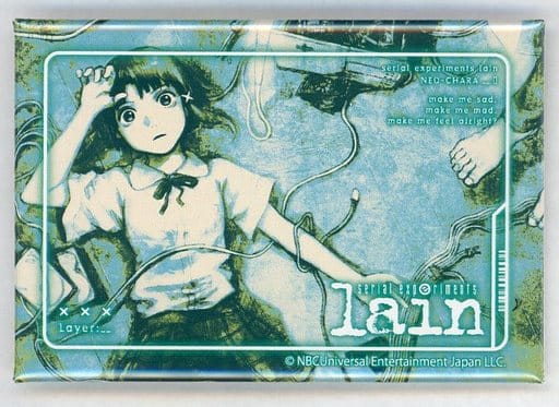 Serial Experiments Lain Lain Iwakura DMM Scratch! NEO-CHARA Square Can Badge - DMM.com
