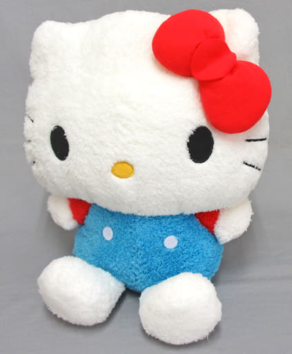 Hello Kitty Mega Jumbo Blue x Red Style Plush Sanrio Characters - SEGA
