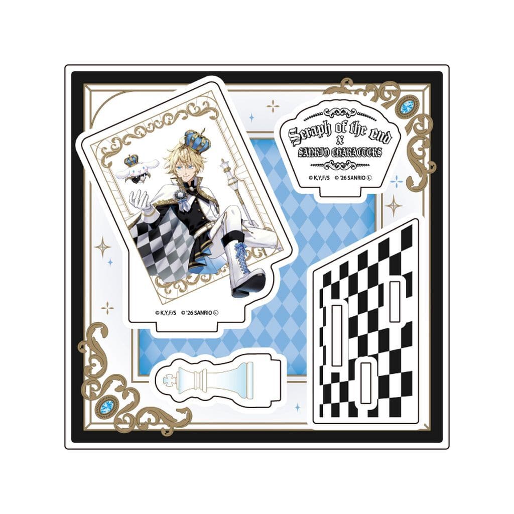 Seraph of the End Mikaela Hyakuya Sanrio Characters Cinnamoroll Collab Acrylic Stand Plate Acrylic Stand - A3