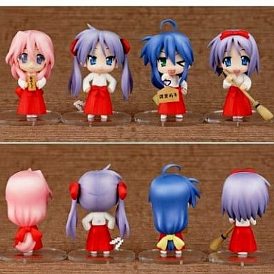 Lucky Star Nendoroid Petit Shrine Maiden Set Konata Kagami Tsukasa Miyuki 4 Figures Set - Good Smile Company