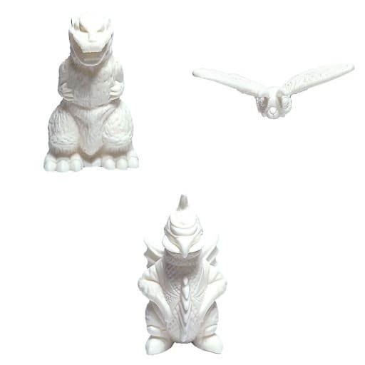 Godzilla Gigan Mothra Godzilla Kesigomu Eraser Set White A Trading Figure - Bandai
