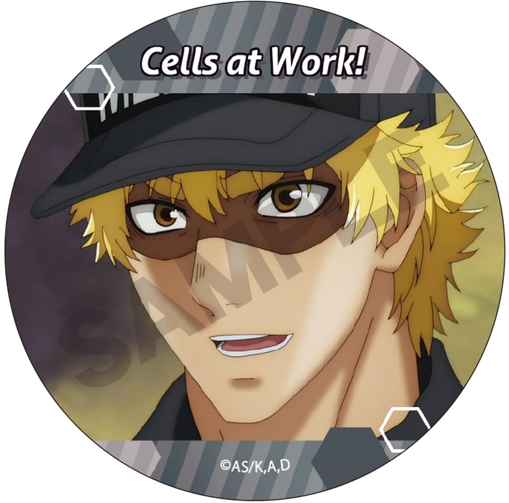 Cells at Work! Killer T Cell Trading Can Badge (Pre-owned)