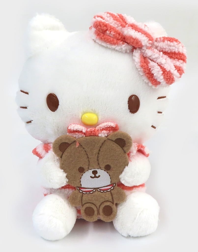 Sanrio Hello Kitty Fluffy Pajama BIG Plush Doll Hello Kitty Tiny Chum - FuRyu