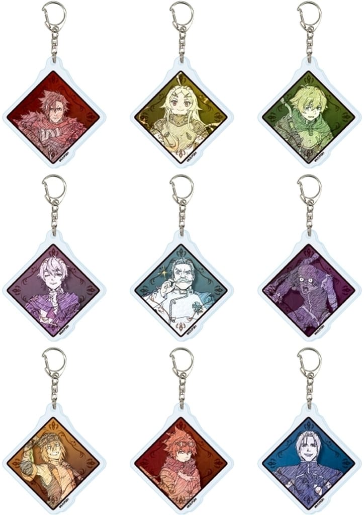 Sentenced to Be a Hero Acrylic Keychain Art Graph Sketch Illustration Series 01 Set of 9 - A3