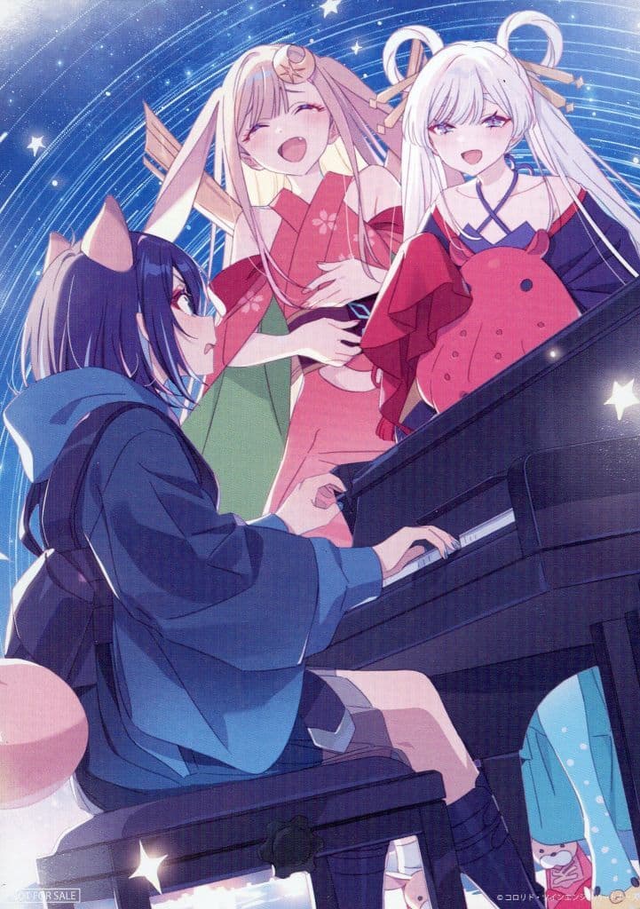 Cosmic Princess Kaguya! Iroha Sakayori, Yachiyo Runami & Kaguya Memorial Visual A5 Illustration Board