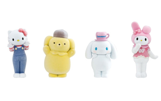 Sanrio Hello Kitty, My Melody, Pompompurin & Cinnamoroll Doll Set (4 Figures) - Bandai