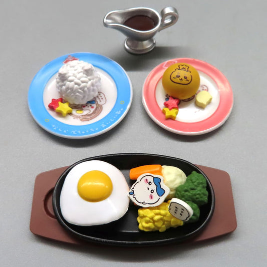 Chiikawa Hachiware Chiikawa Restaurant Mini Figure Collection Figure - Grey Parker Service (Pre-owned)