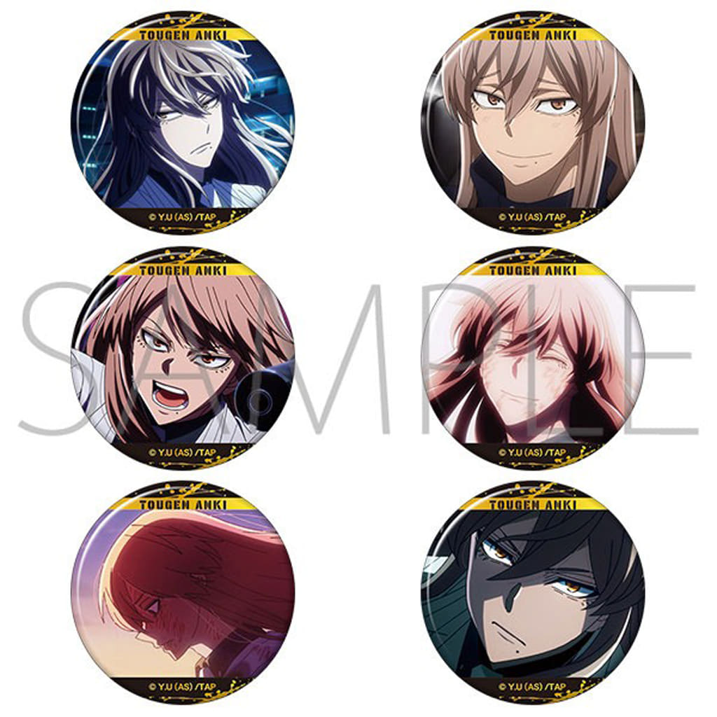 Tougen Anki Mikado Momodera Oshi Chara Badge Collection BOX (Random 6 Pieces) - Movic