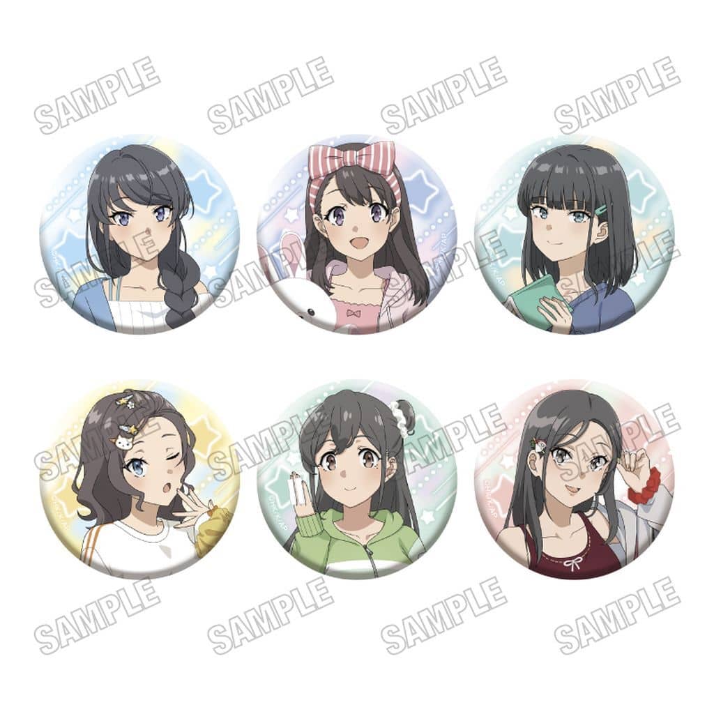 Rascal Does Not Dream Can Badge Collection 6-Badge Box - Medicos Entertainment