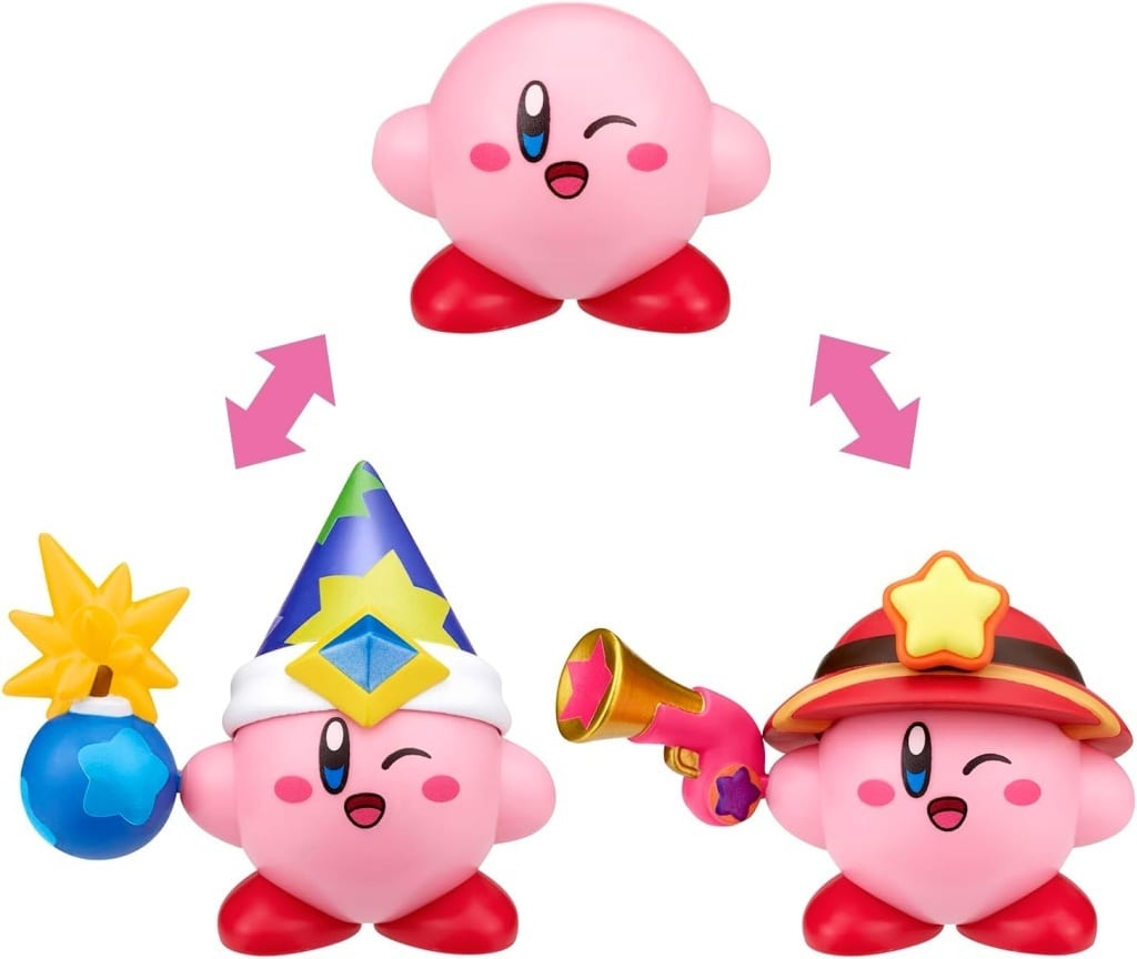 Kirby Bomb & Ranger Change! Copy Ability Figure Set - Bandai