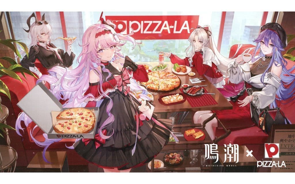 Wuthering Waves PIZZA-LA Collaboration Game Serial Code Postcard - PIZZA-LA