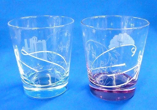Mitsuha Miyamizu & Taki Tachibana Pair Glass Set Ichiban Kuji Your Name. A Prize (Pre-owned) - Banpresto