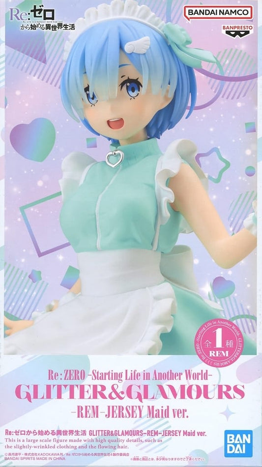Re:Zero Rem GLITTER & GLAMOURS Jersey Maid Ver. Figure - Banpresto
