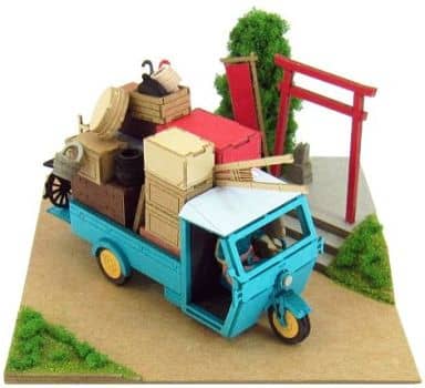 Studio Ghibli Totoro Moving Day mini Art Kit Studio Ghibli Series 1/150 Scale Model Kit - Sankei (Pre-owned)